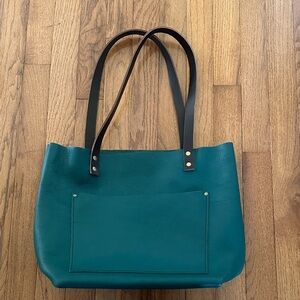 Portland Leather Emerald Leather Tote Bag